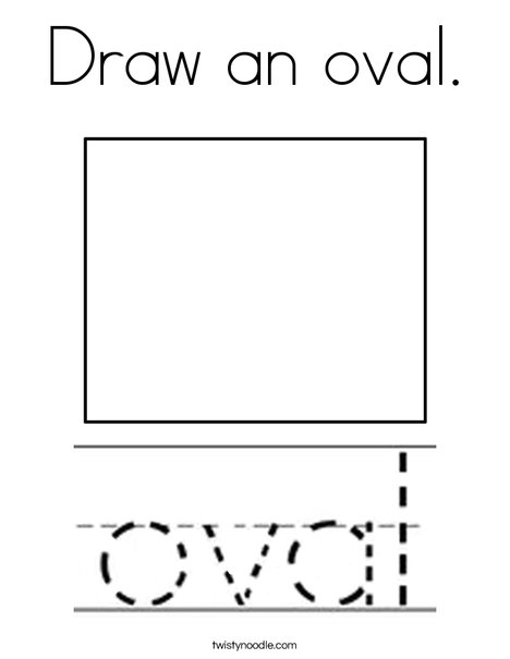 Draw an oval