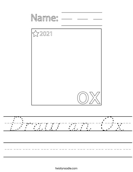 Draw an Ox Worksheet