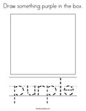 Draw something purple in the box Coloring Page