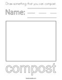 Draw something that you can compost Coloring Page