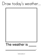 Draw today's weather Coloring Page