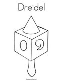 Dreidel Coloring Page