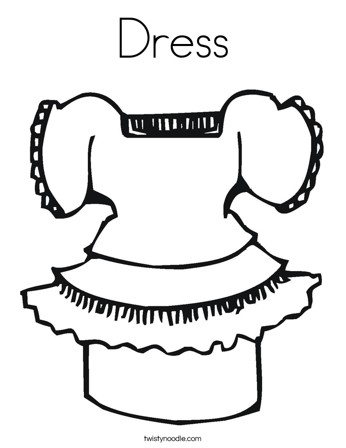 Dress Coloring Page