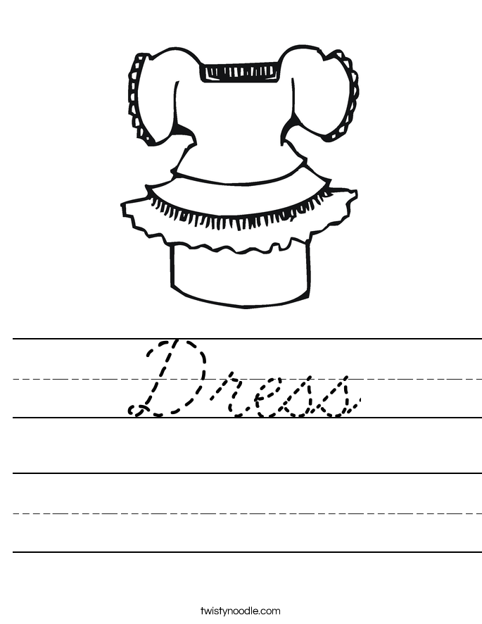 Dress Worksheet