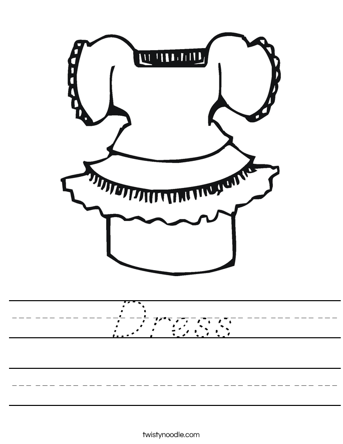 Dress Worksheet