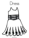 Dress Coloring Page