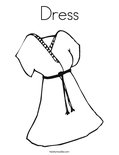 Dress Coloring Page