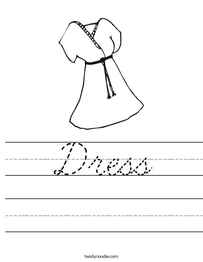 Dress Worksheet