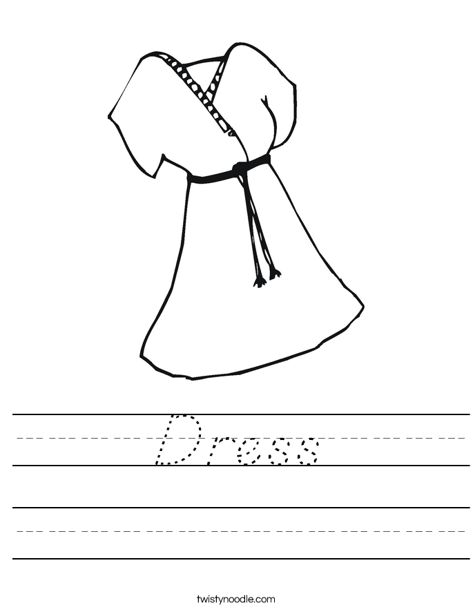 Dress Worksheet