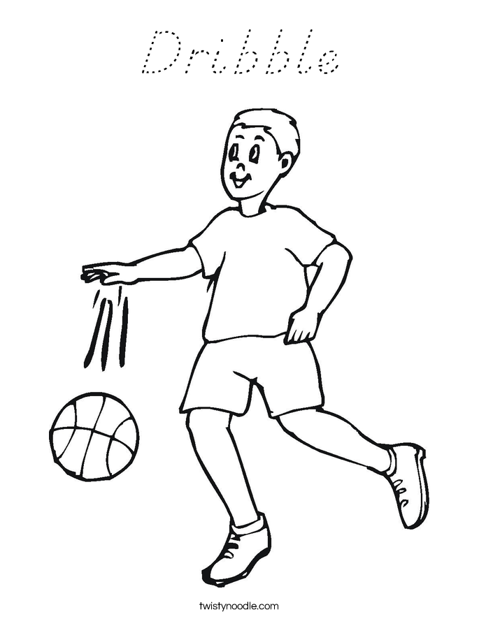Dribble Coloring Page