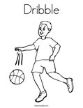 Dribble Coloring Page