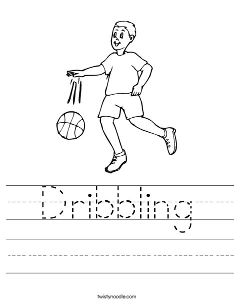 Dribbling Worksheet