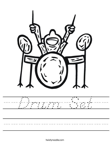 Drum Set Worksheet