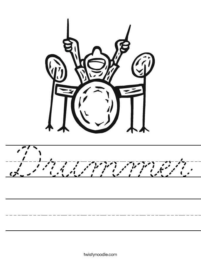 Drummer Worksheet