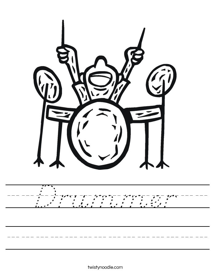 Drummer Worksheet