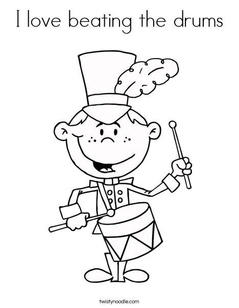 Drummer Coloring Page