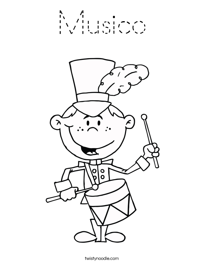 Musico Coloring Page