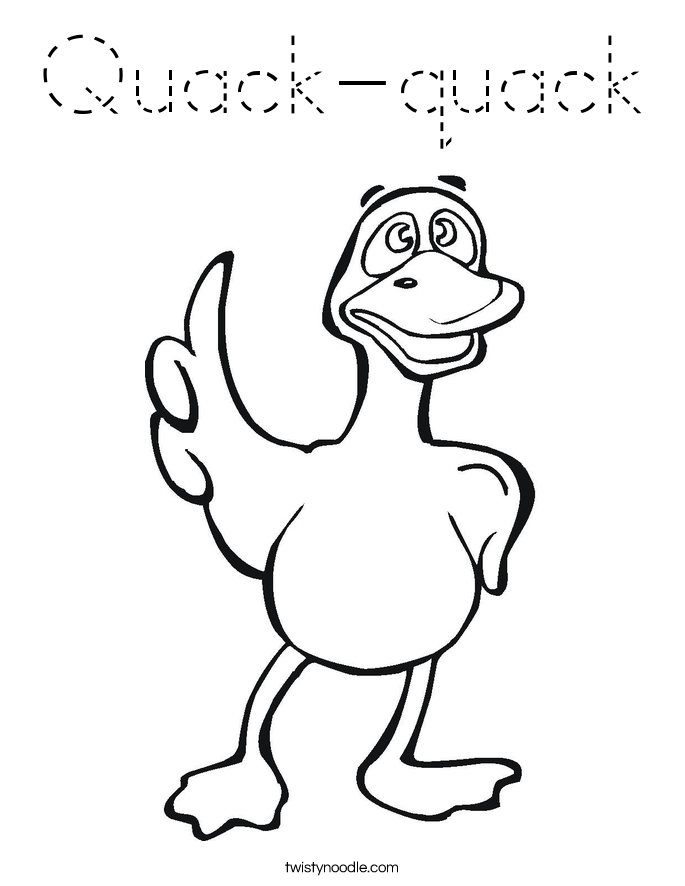 Quack-quack Coloring Page