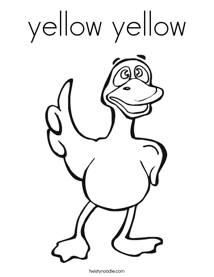 yellow yellow Coloring Page