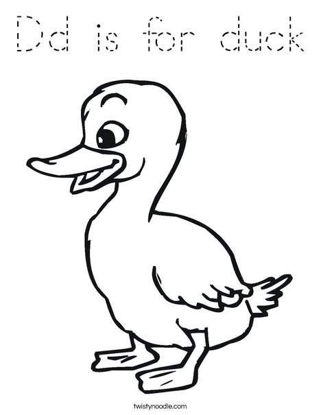 Duckling Coloring Page