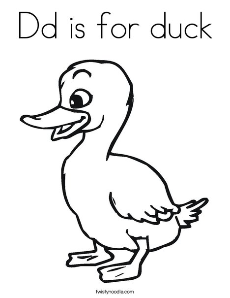 Duckling Coloring Page