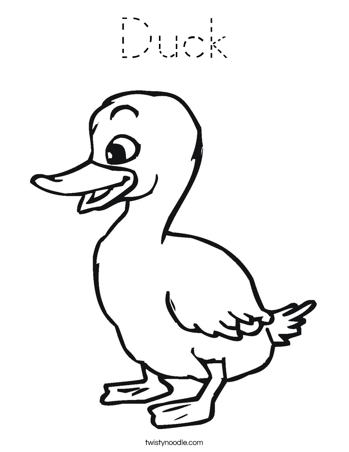 Duck Coloring Page