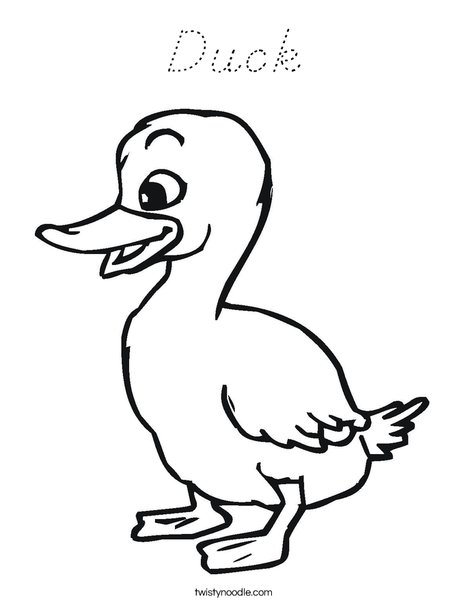 Duckling Coloring Page