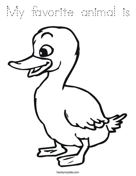 Duckling Coloring Page