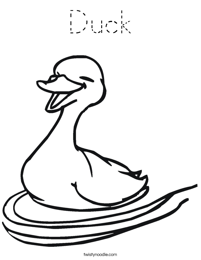 Duck Coloring Page