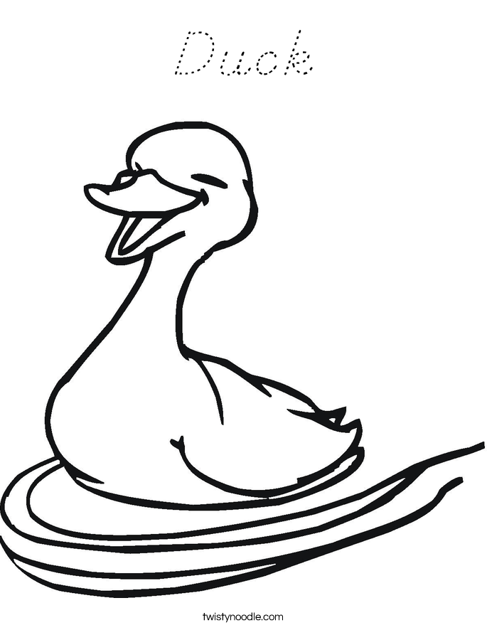 Duck Coloring Page