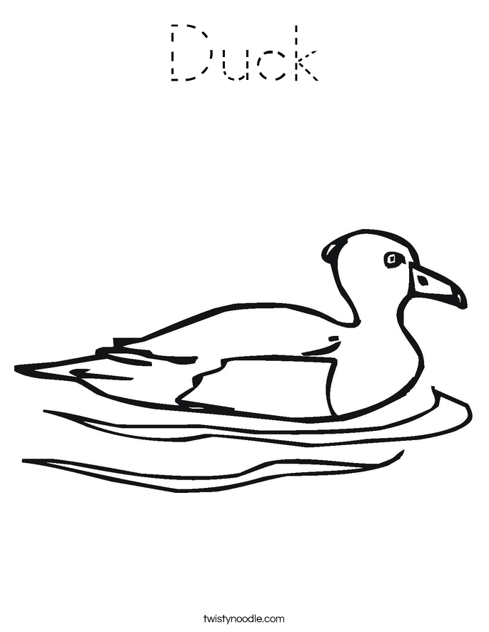 Duck Coloring Page