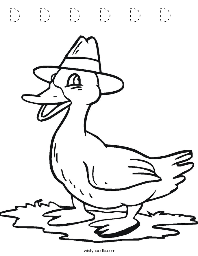 D  D  D  D  D  D   Coloring Page