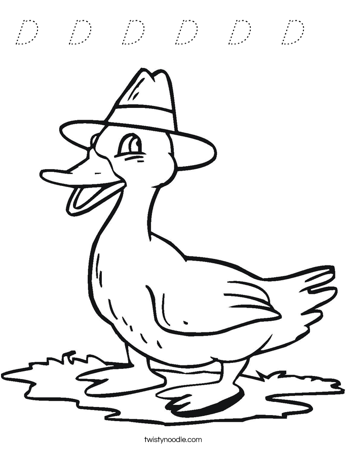 D  D  D  D  D  D   Coloring Page