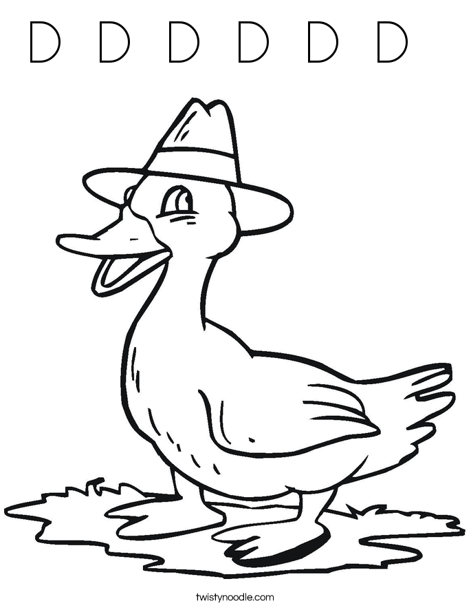 D  D  D  D  D  D   Coloring Page
