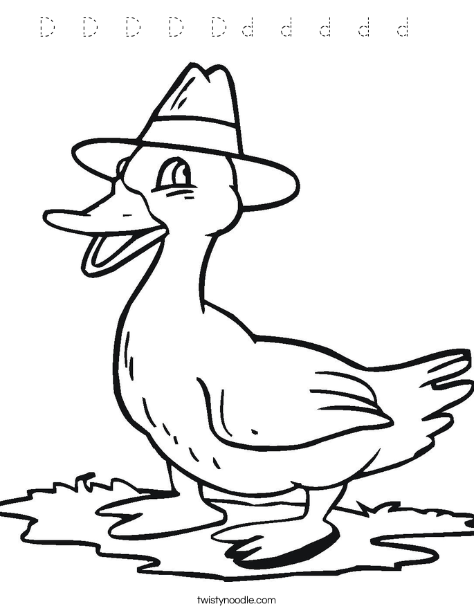 D  D  D  D  D d  d  d  d  d   Coloring Page