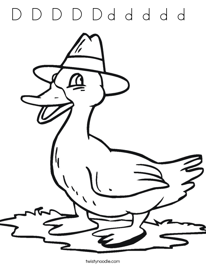D  D  D  D  D d  d  d  d  d   Coloring Page
