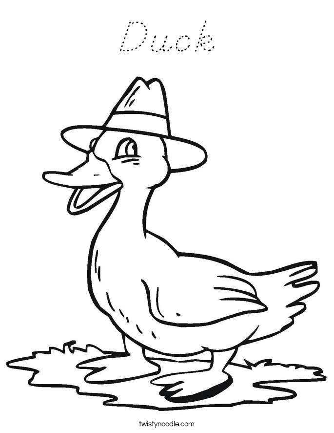 Duck Coloring Page