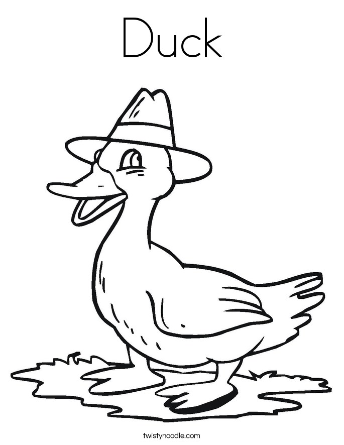 Duck Coloring Page