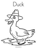 Duck Coloring Page