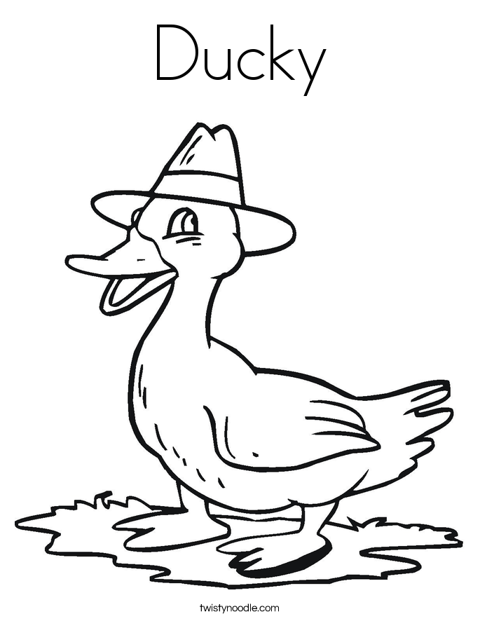 Ducky Coloring Page