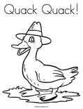 Quack Quack!Coloring Page