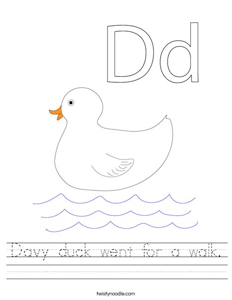 Duck Worksheet