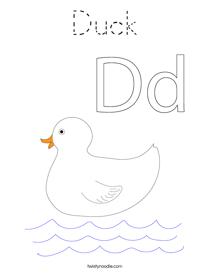 Duck Coloring Page
