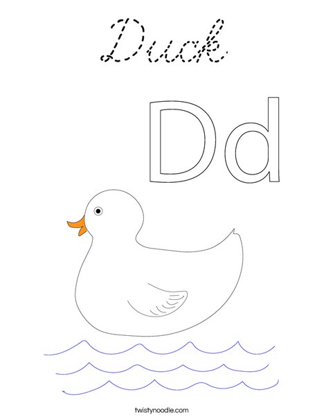 Duck Coloring Page