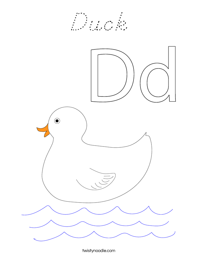 Duck Coloring Page