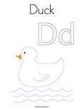 Duck Coloring Page