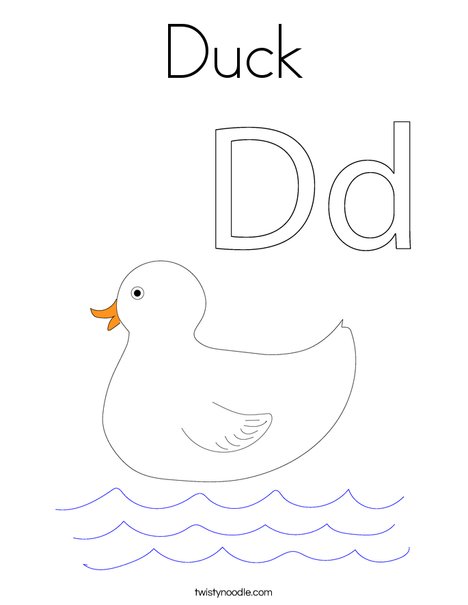 Duck Coloring Page