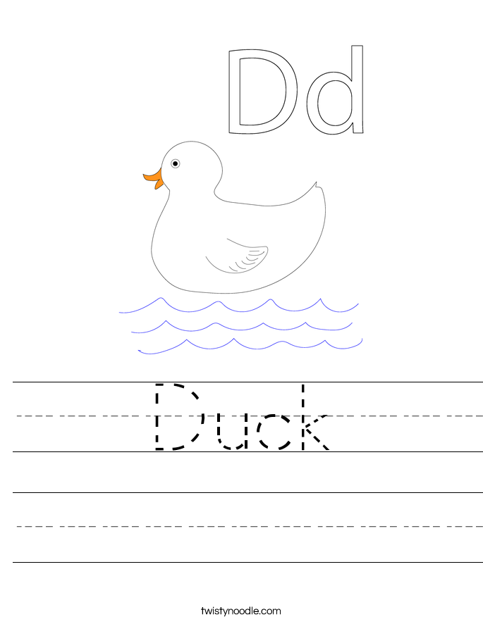 Duck Worksheet