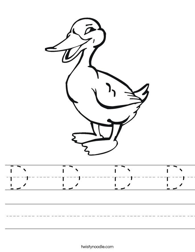 D  D  D  D Worksheet