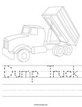 Dump Truck Worksheet